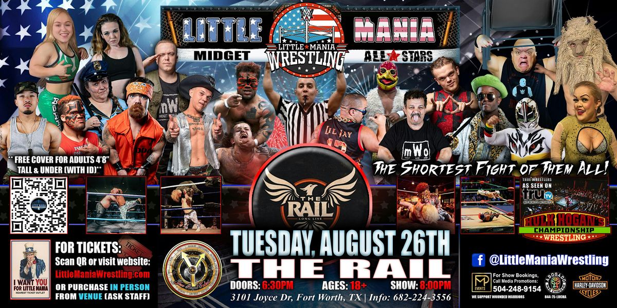 Fort Worth, TX - Little Mania Midget Wrestling @ The Rail
