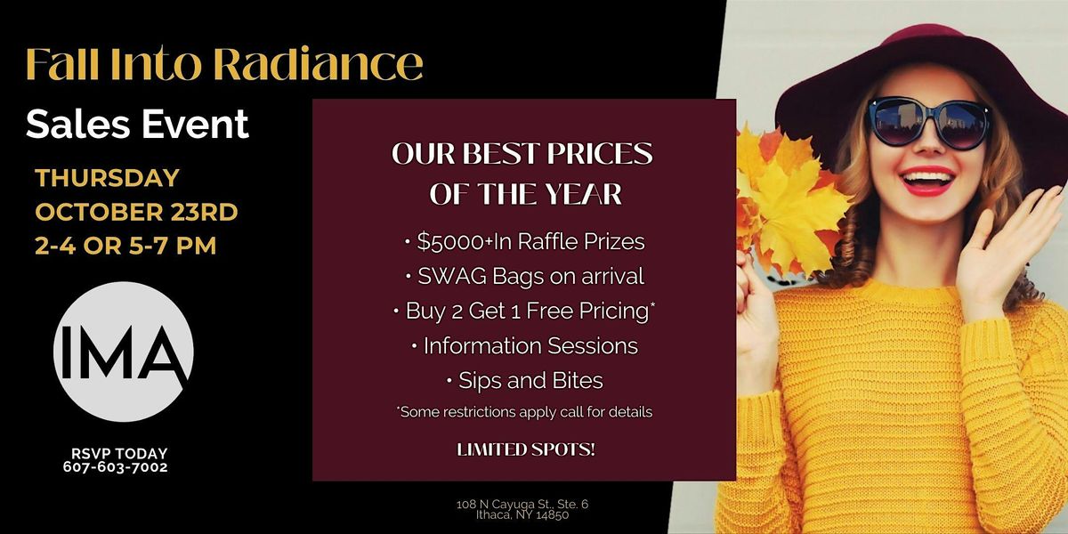 Fall Into Radiance Sales Event