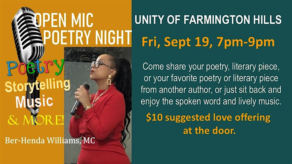 UFH Open Mic Poetry Night
