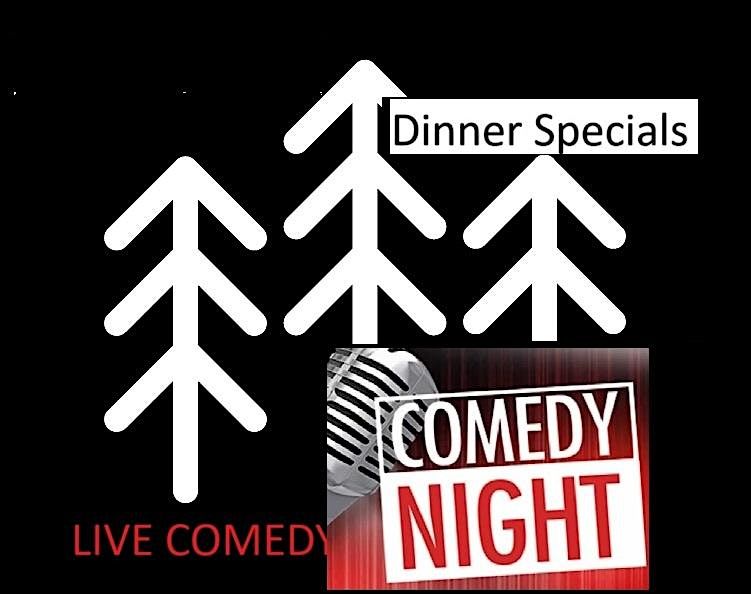 Live Comedy on stage at Timbers Prime in Ludington, dinner specials