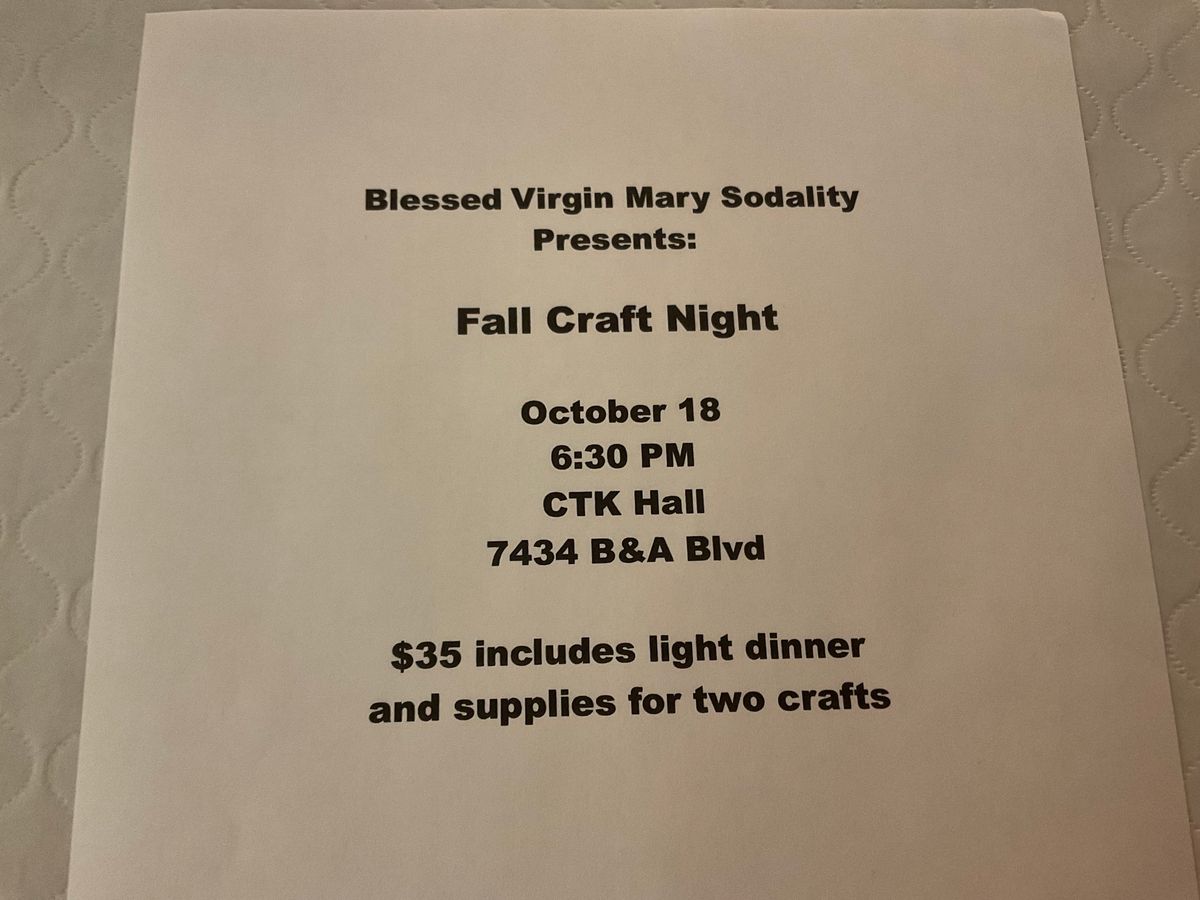 Fall Craft Night