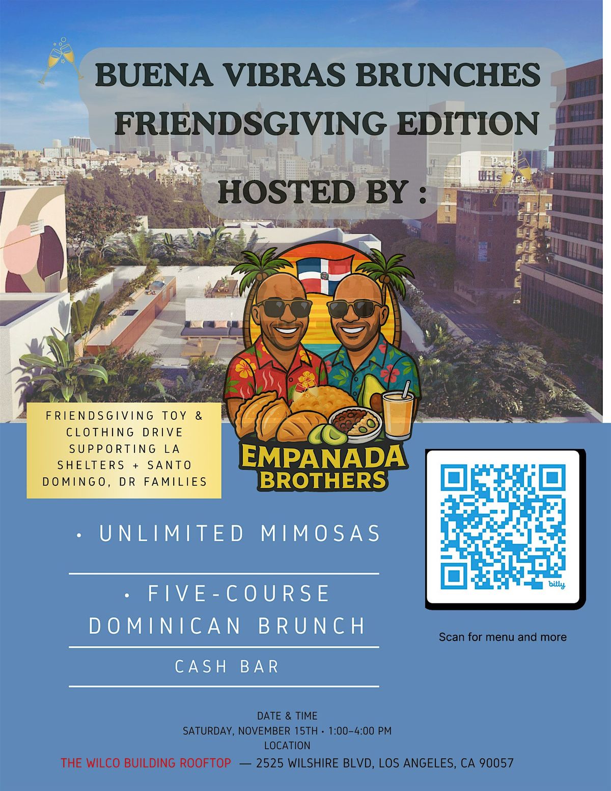 EMPANADA BROTHER  "BUENA VIBRAS BRUNCH" @ THE WILCO ROOFTOP