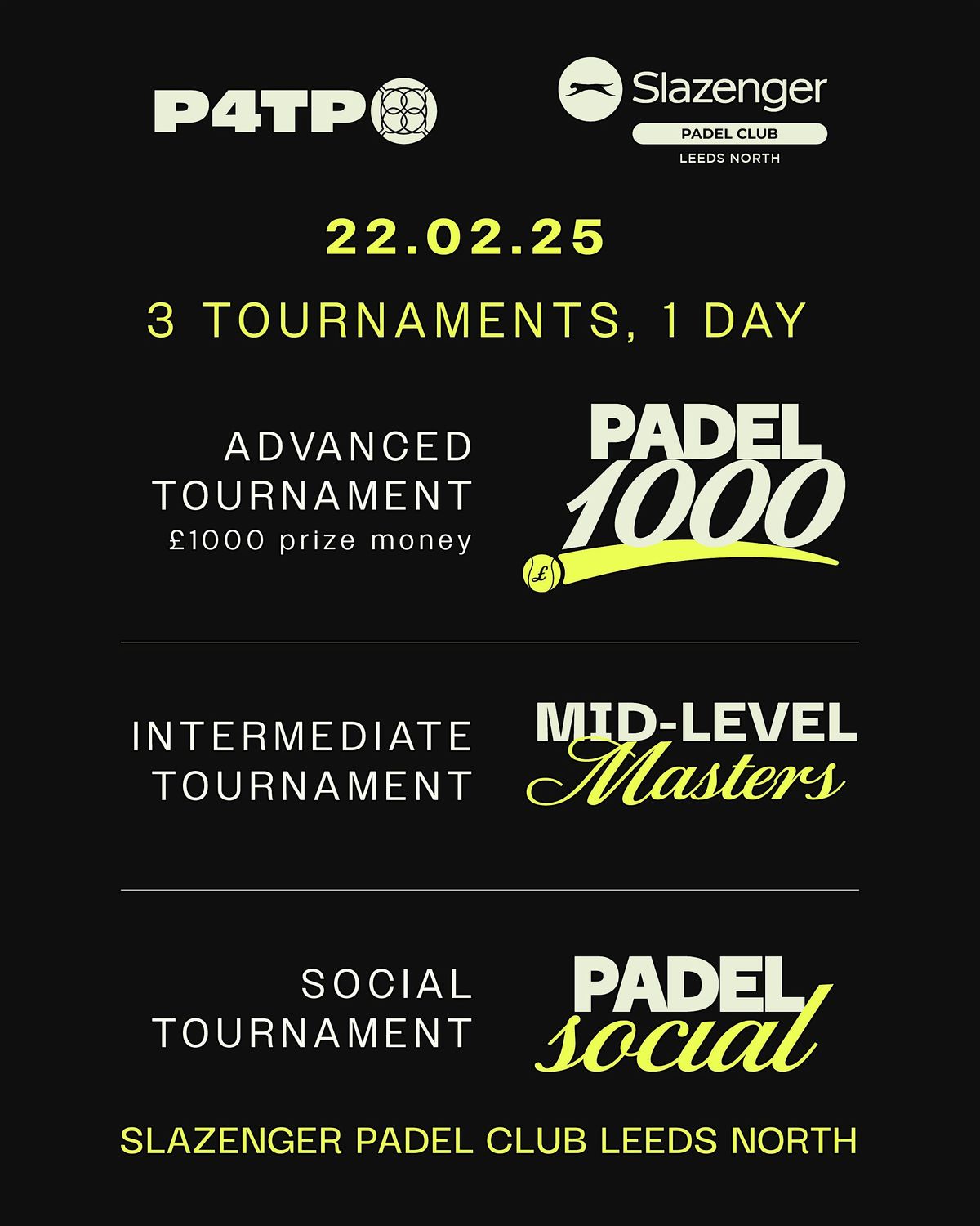 Padel 4 The People presents: Padel1000