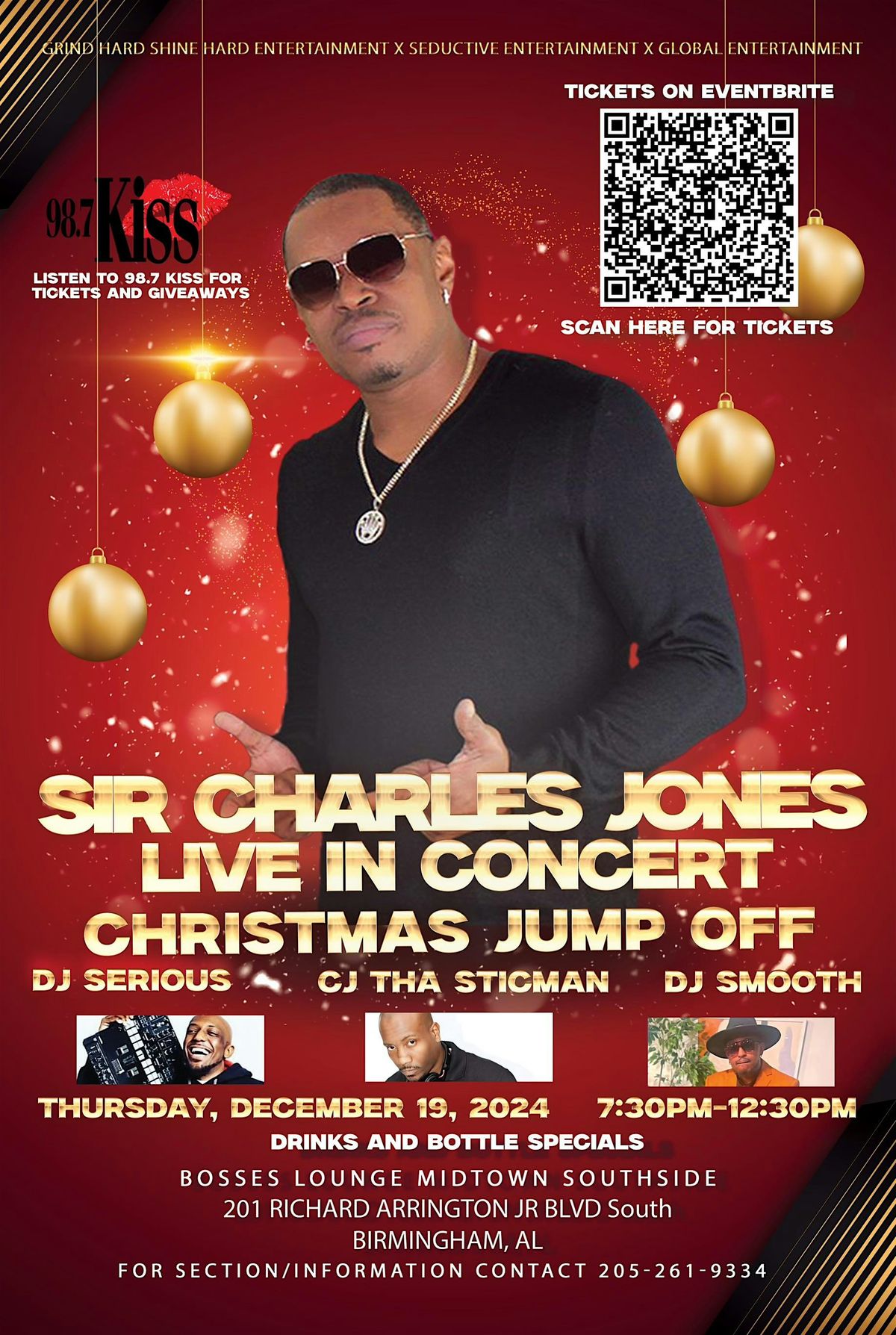 Sir Charles jones live in concert\u203c\ufe0fChristmas  party \u203c\ufe0f