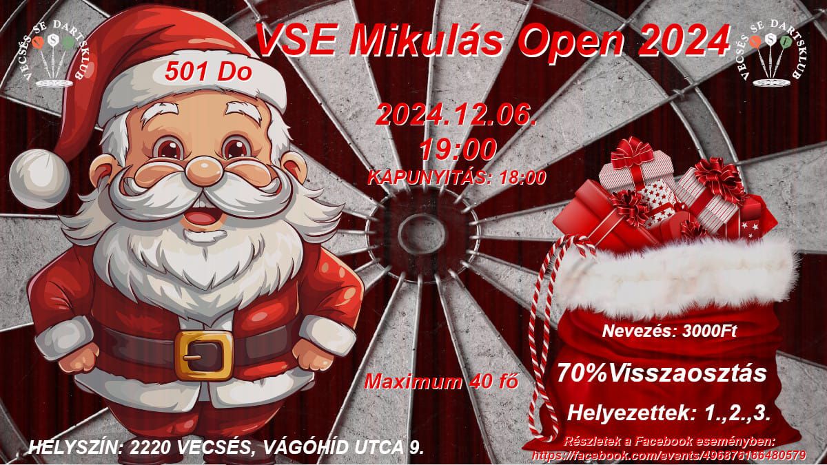 VSE Mikul\u00e1s Open 2024 darts verseny