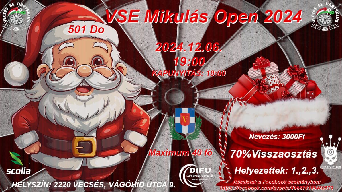 VSE Mikul\u00e1s Open 2024 darts verseny