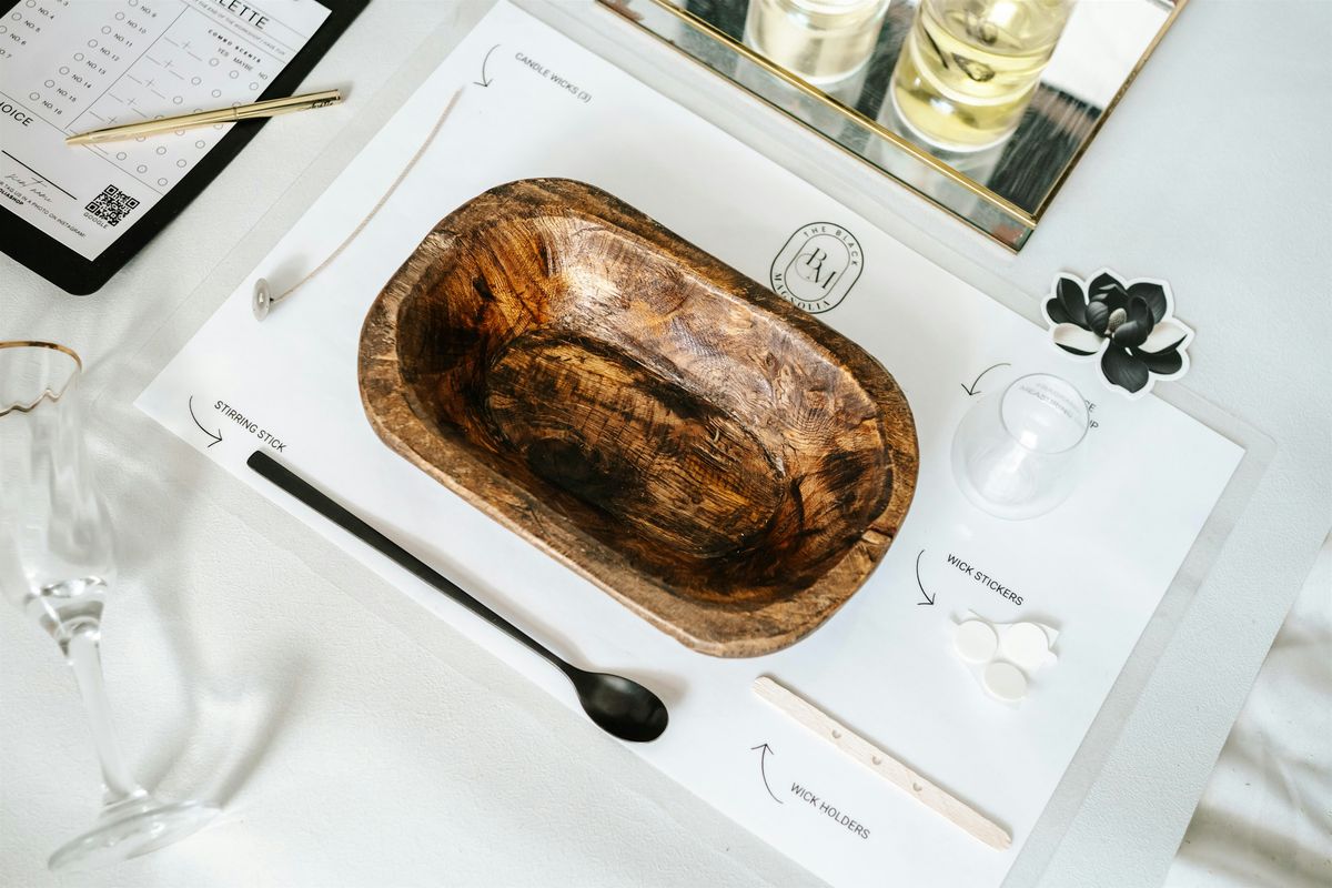 Wooden Dough Bowl Candle Making Class