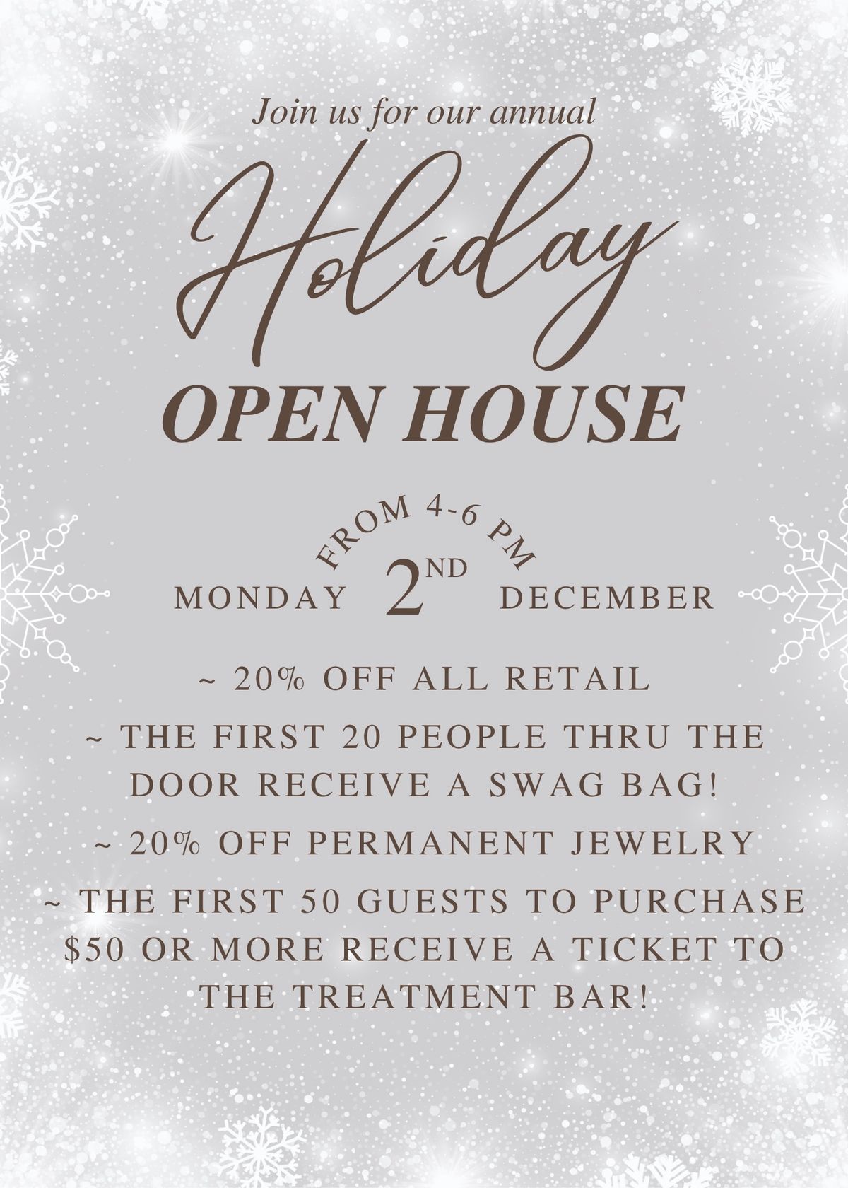 Annual Holiday Open House!