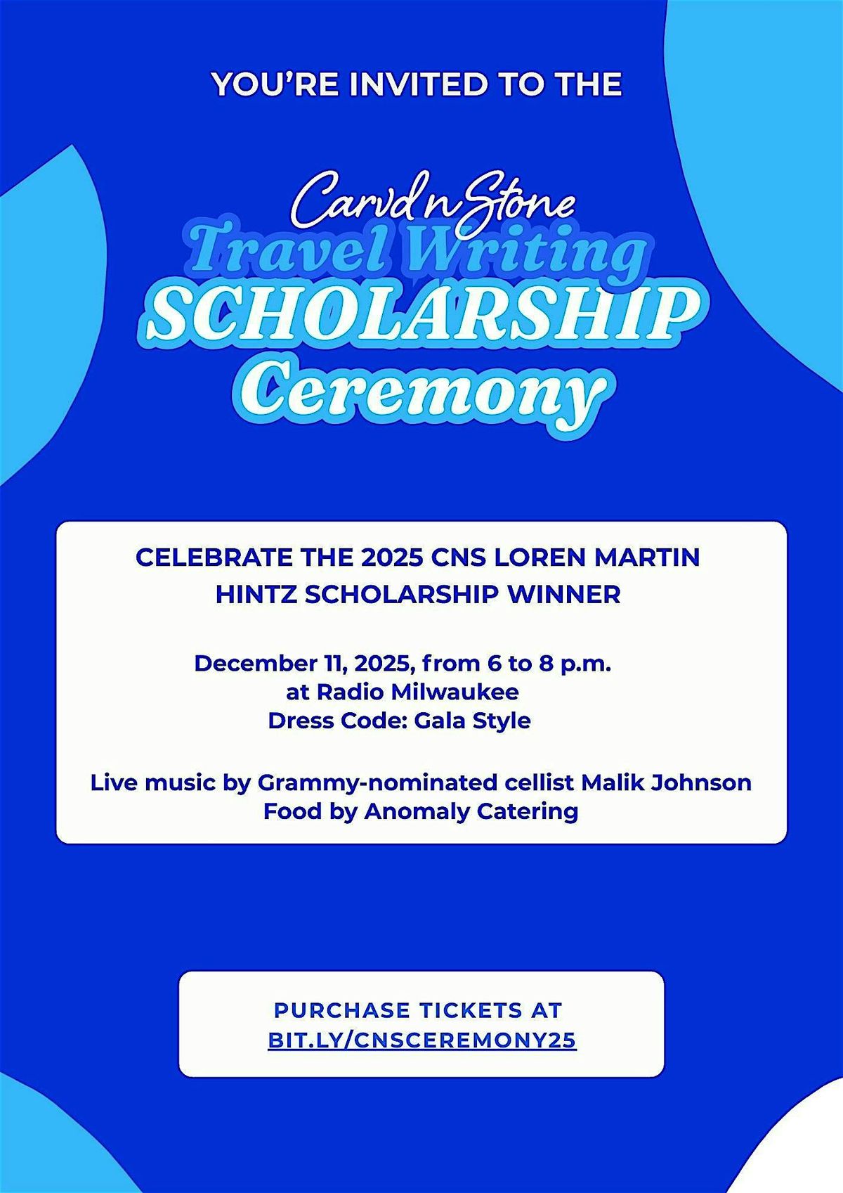 2025 CNS Loren Martin Hintz Travel Writing Scholarship Ceremony