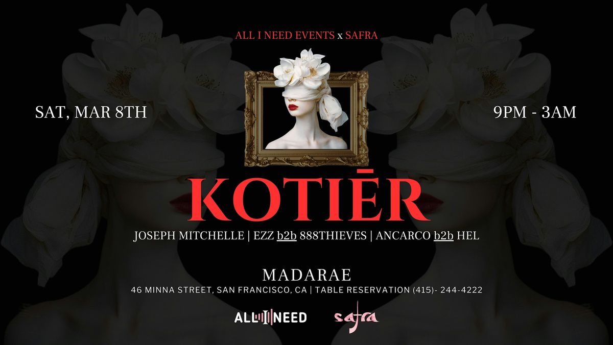 KOTI\u0112R [Afro  & Melodic House] AT MADARAE