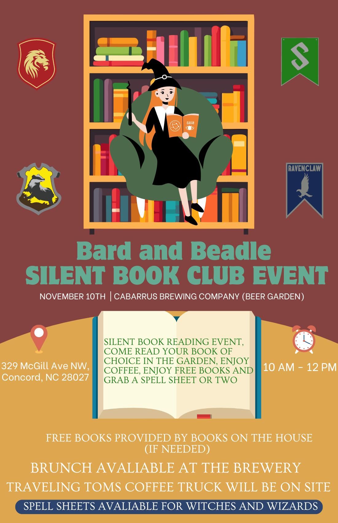 BARD AND BEADLE : SILENT BOOK CLUB EVENT 