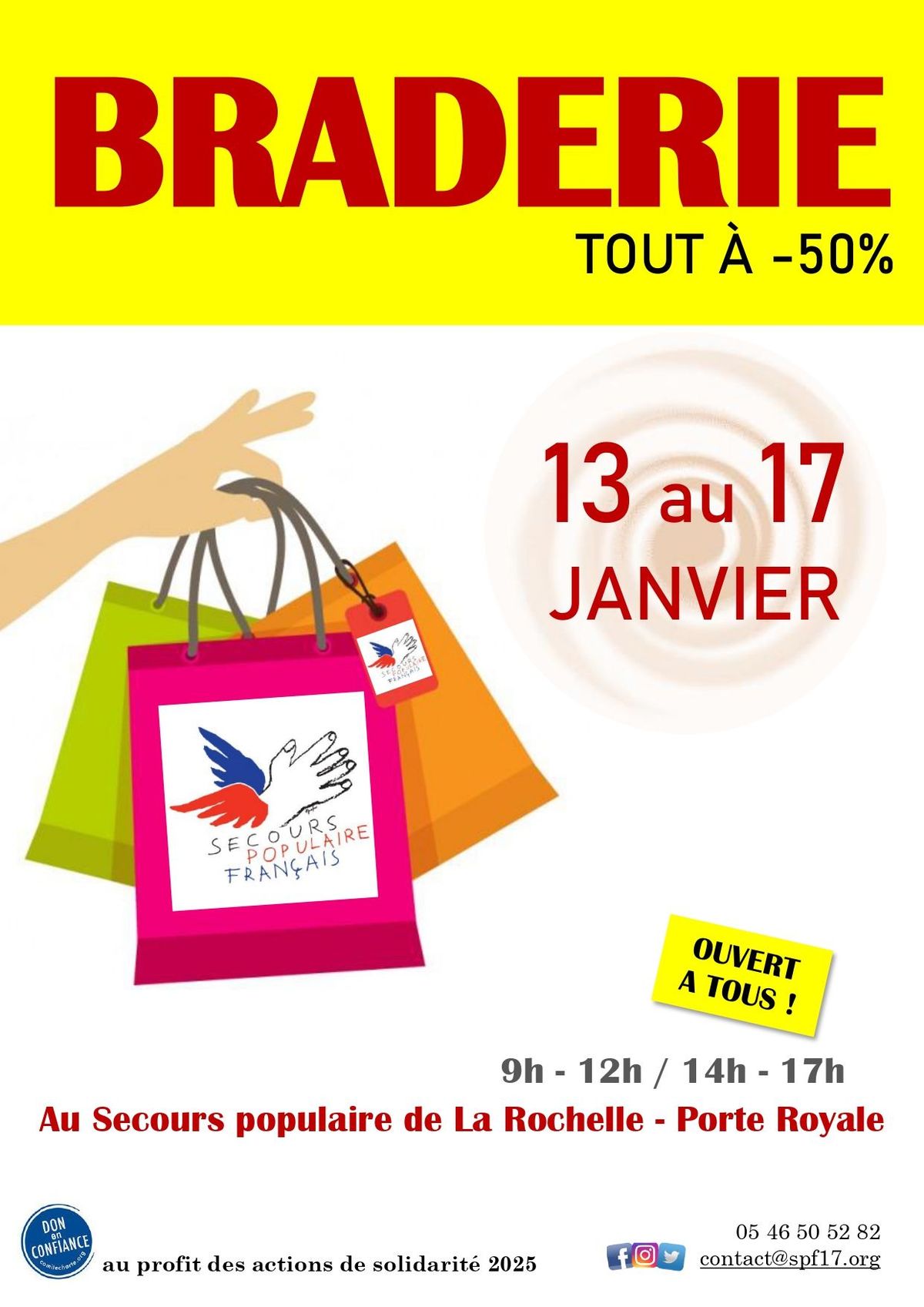 BRADERIE Secours pop' La Rochelle 