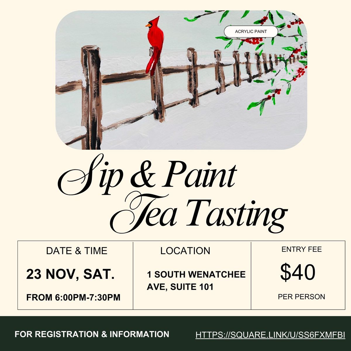 Sip and Paint Class