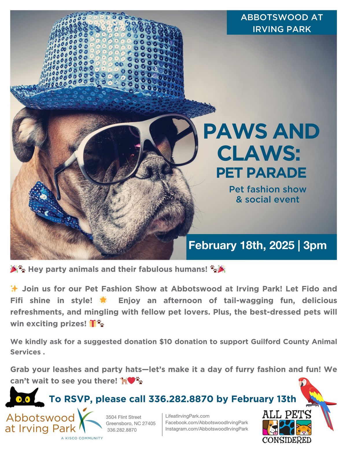 Paws & Claws: Pet Fashion Show and Social Event