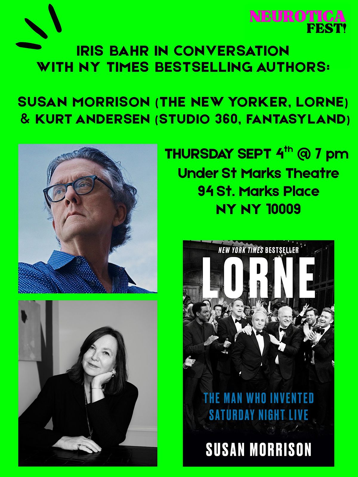 IN CONVERSATION WITH SUSAN MORRISON & KURT ANDERSEN