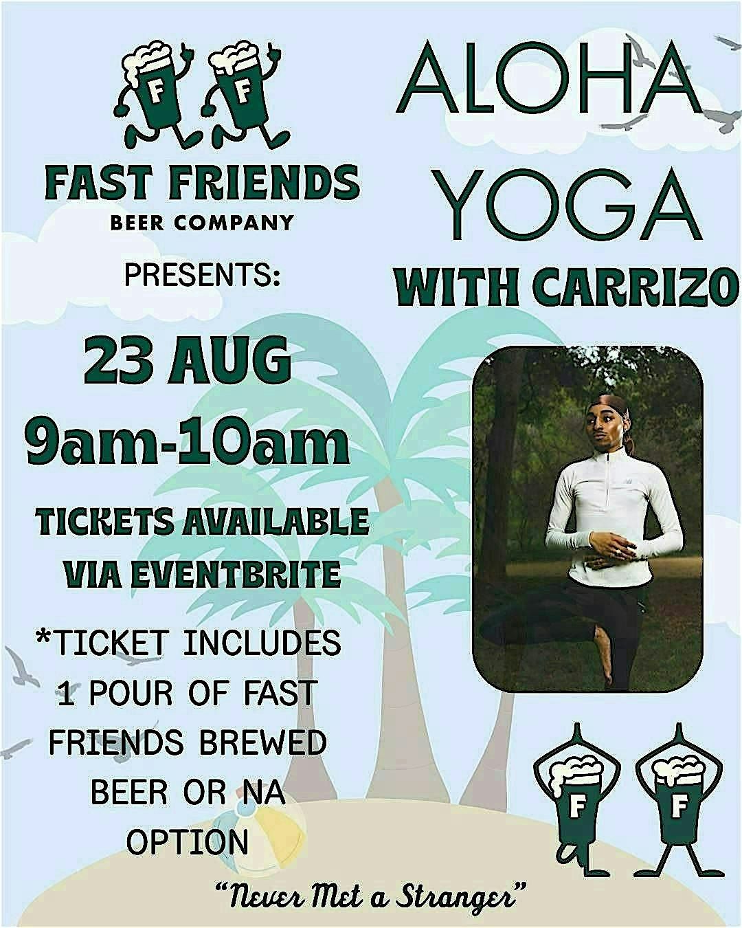 Aloha Yoga at Fast Friends Beer Company!