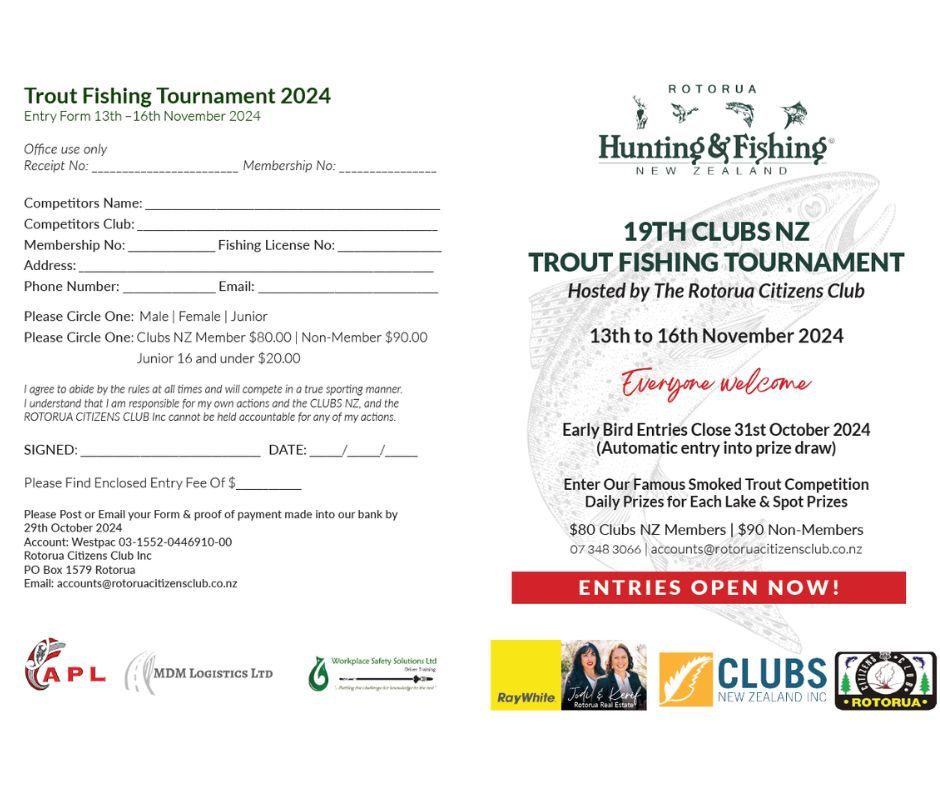 Annual TROUT Fishing Comp