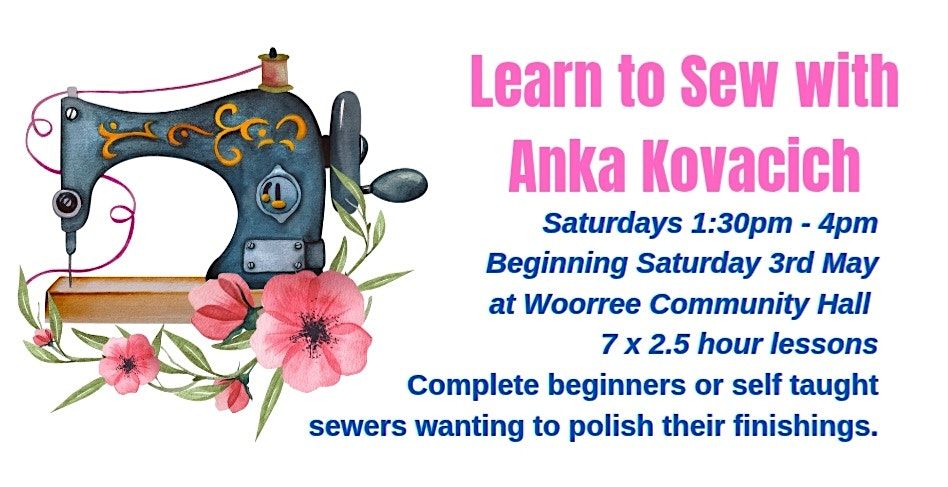 Learn To Sew With Anka Kovacich - Geraldton