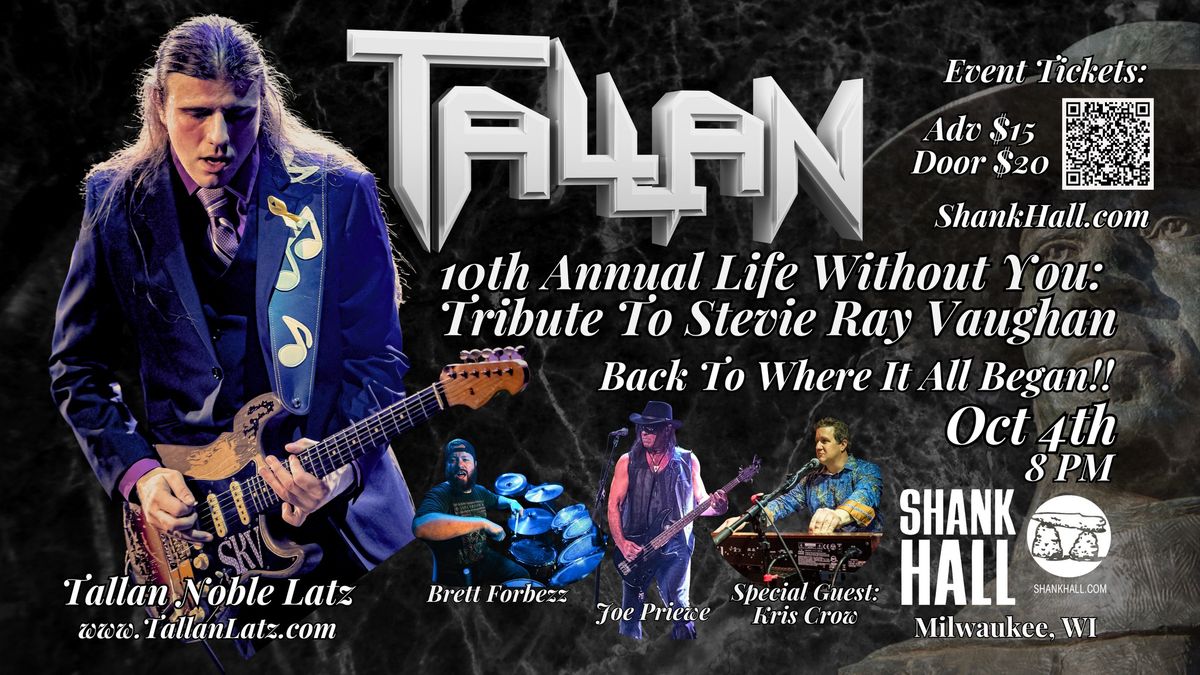 Life Without You: Tribute To Stevie Ray Vaughan LIVE at Shank Hall