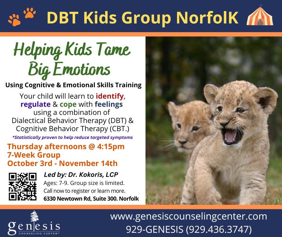 DBT Kids Group Therapy, Norfolk