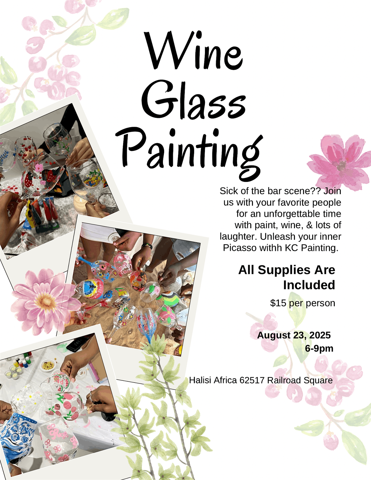 Wine Glass Painting