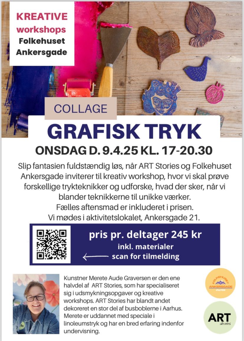 Workshop grafisk tryk collage