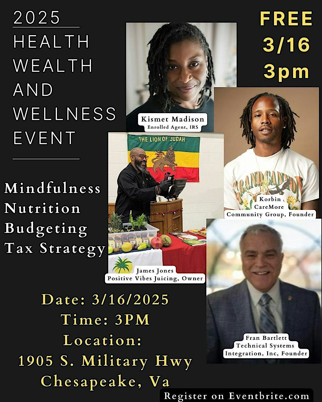 2025 Health, Wealth, and Wellness Event