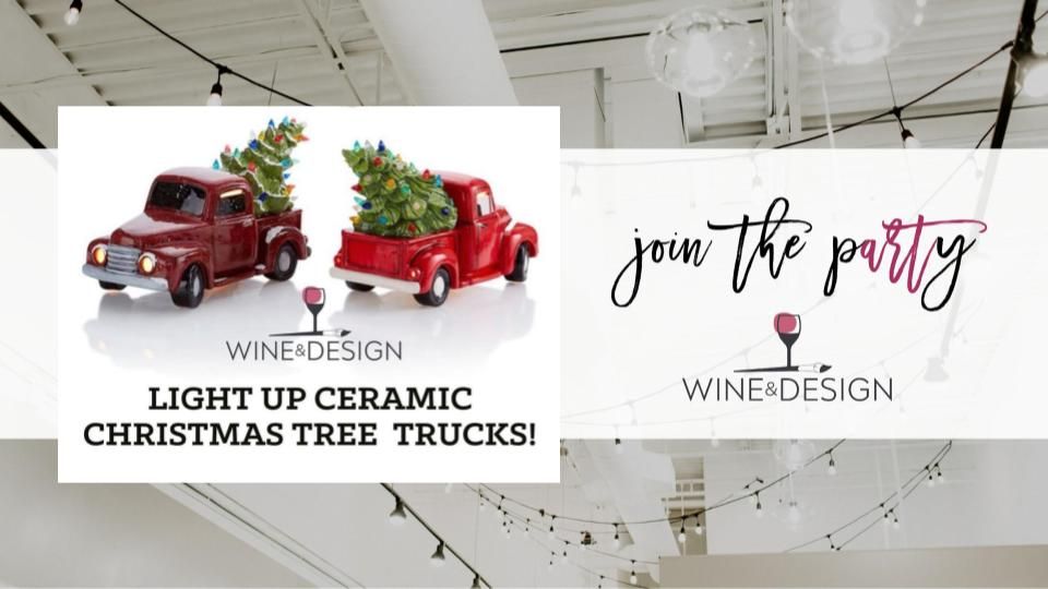 Ceramic Light Vintage Truck & Tree | Wine & Design