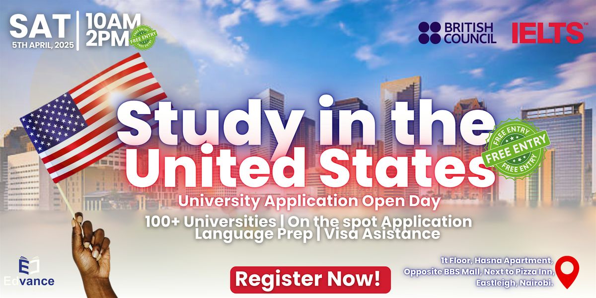 APPLY TO STUDY IN THE USA | FREE OPEN DAY