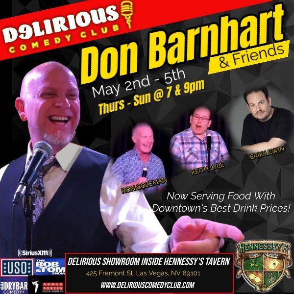 Delirious Comedy Club Presents Don Barnhart, Ron Coleman, Keith Lyle & Erik Lewin
