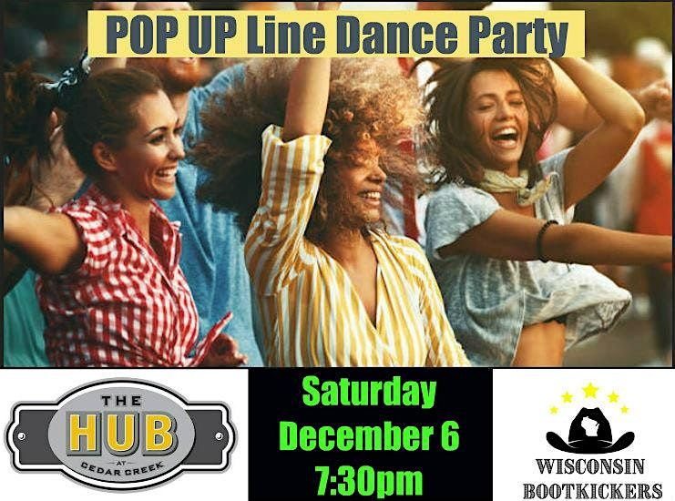 Pop Up Line Dance Party \/ The Hub at Cedar Creek Cedarburg \/ FREE
