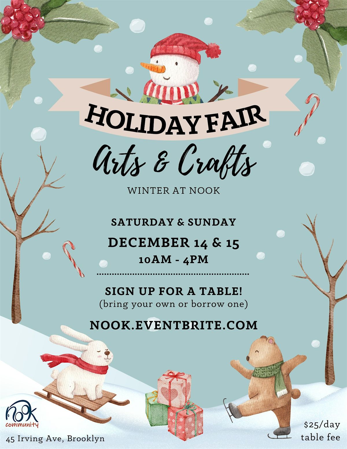 Holiday Arts & Craft Fair at Nook