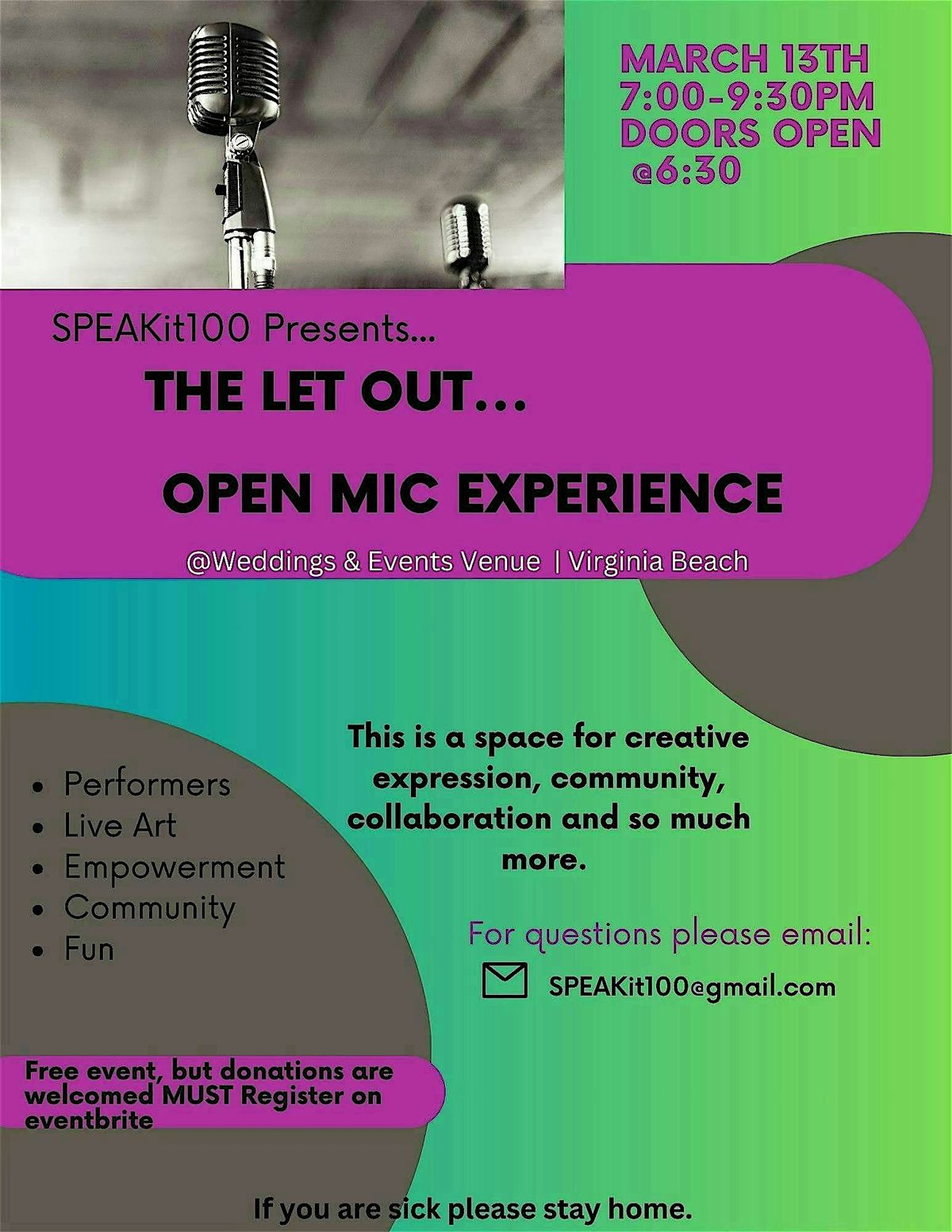 The Let Out: Open Mic Experience