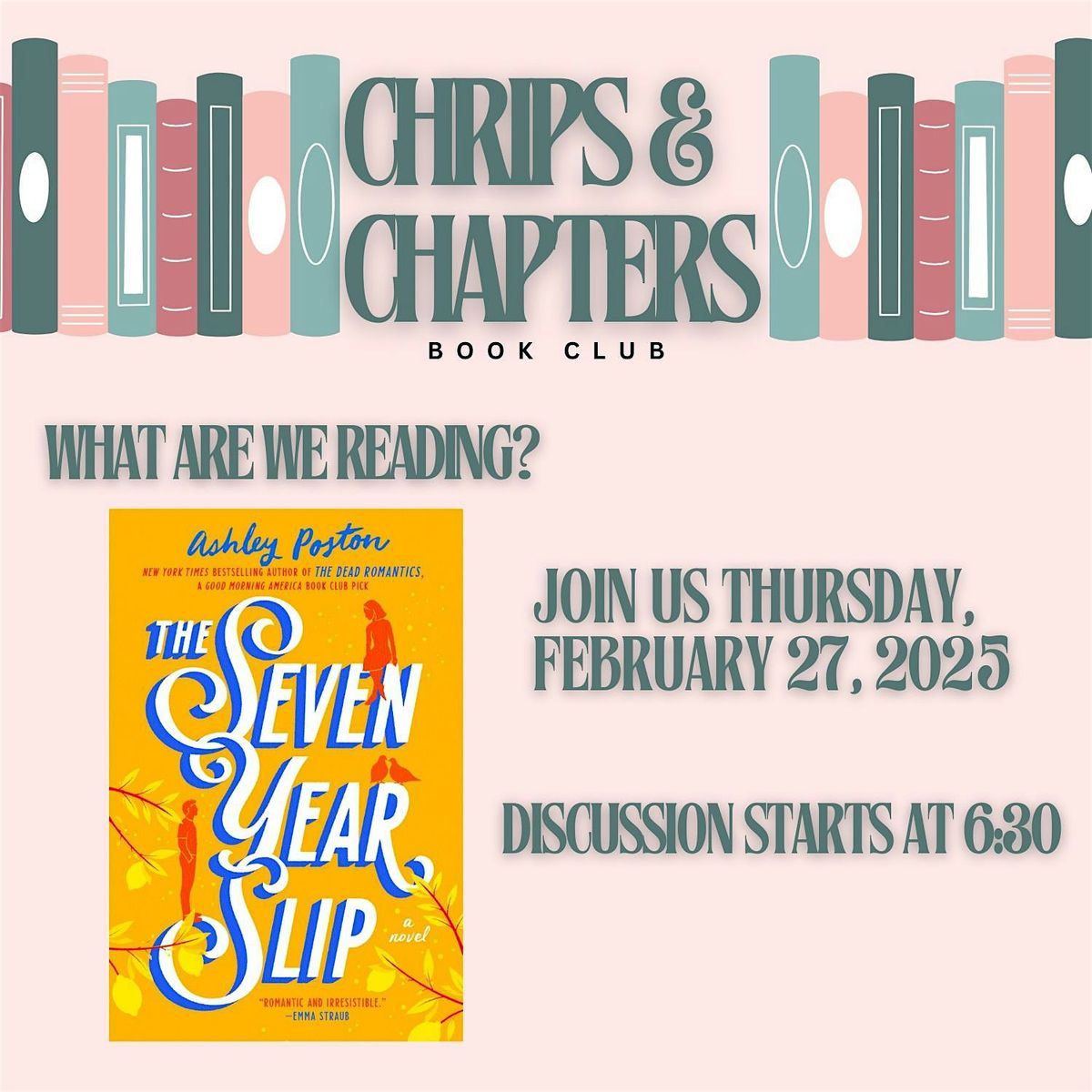 Chirps & Chapters book club - February