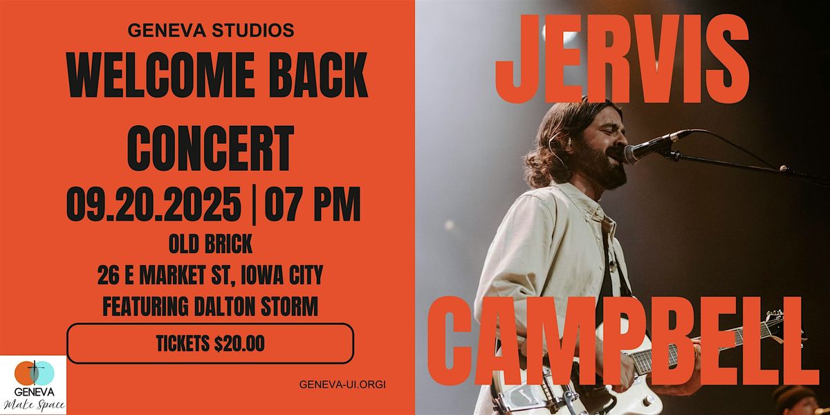 Geneva Welcome Back Concert: Jervis Campbell