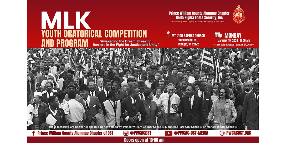 Annual Dr. Martin Luther King, Jr. Youth Oratorical Competition and Program