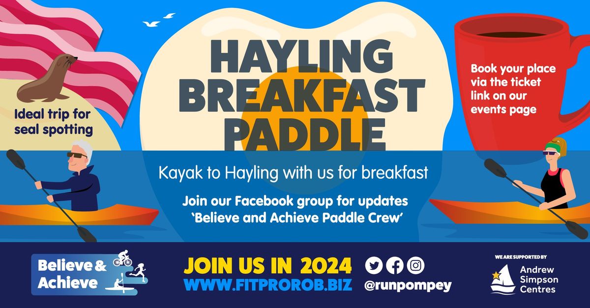 28th July Kayak to Hayling Breakfast Paddle