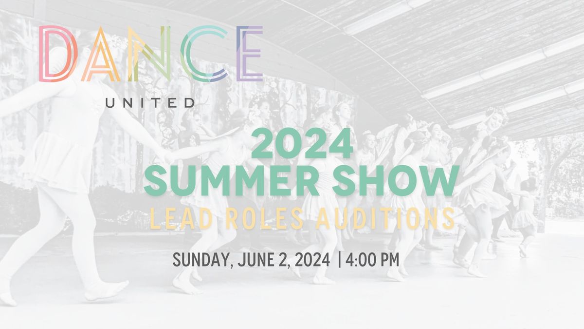 Dance United 2024-2025 Competition Team Auditions