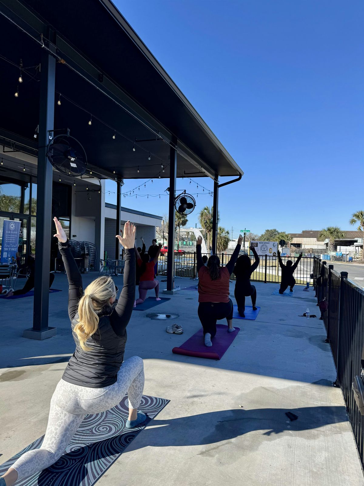 FREE Mat Pilates Class At  Midtown Station On The Patio!