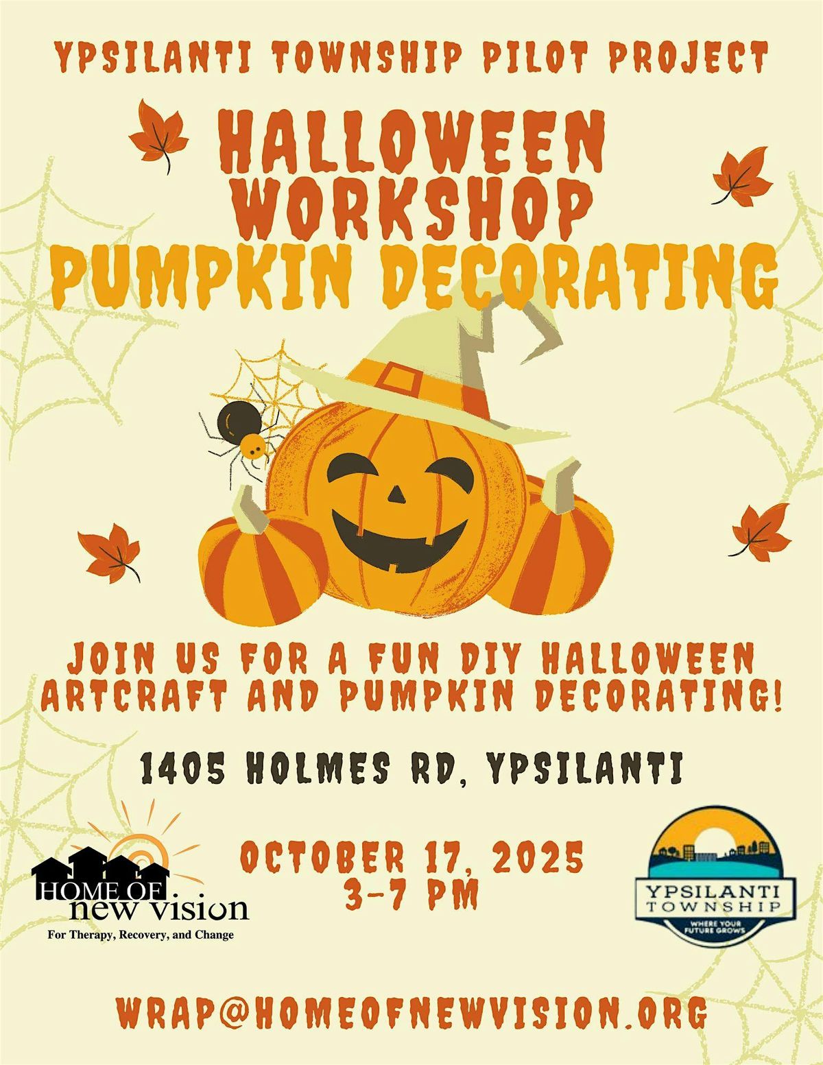 Ypsilanti Township Pilot Project - Pumpkin Decorating & DIY Crafts