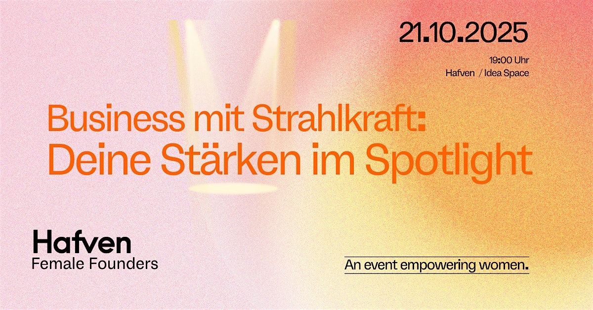HFF Hafven Female Founders Impuls- & Netzwerktreffen Oktober