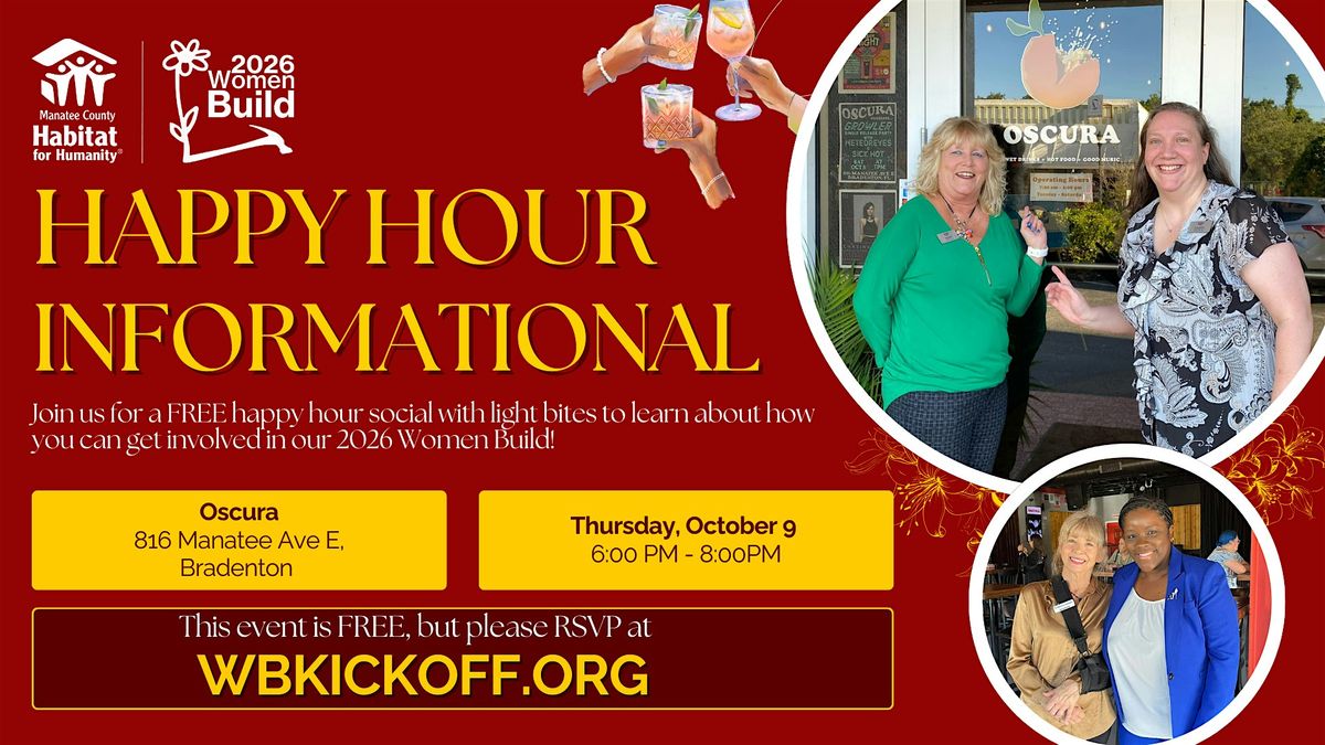 Happy Hour Informational - 2026 Women Build Kickoff