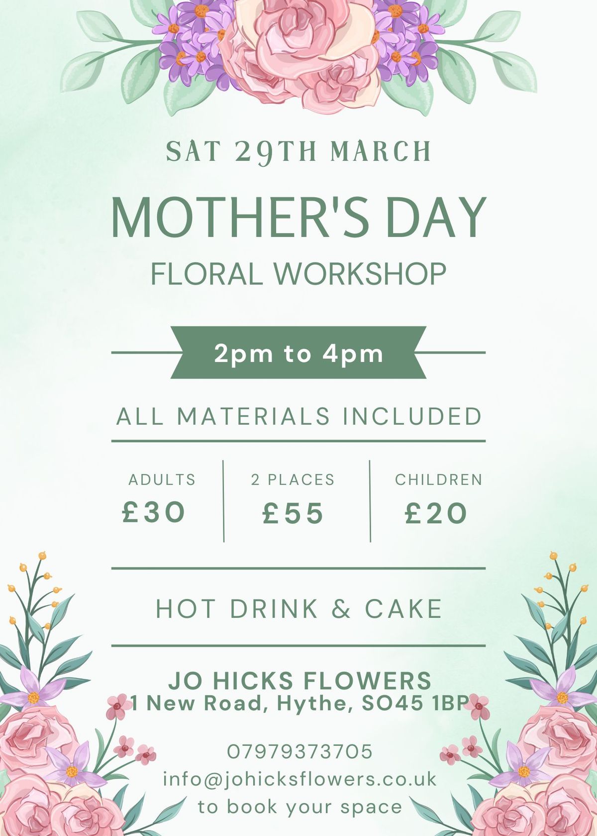 Mum's Special Floral Arrangement Workshop