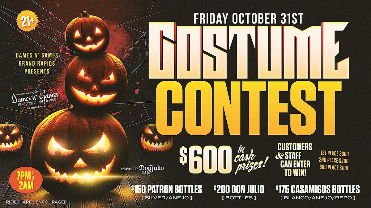 Halloween Costume Contest (Dames N\u2019 Games Grand Rapids)