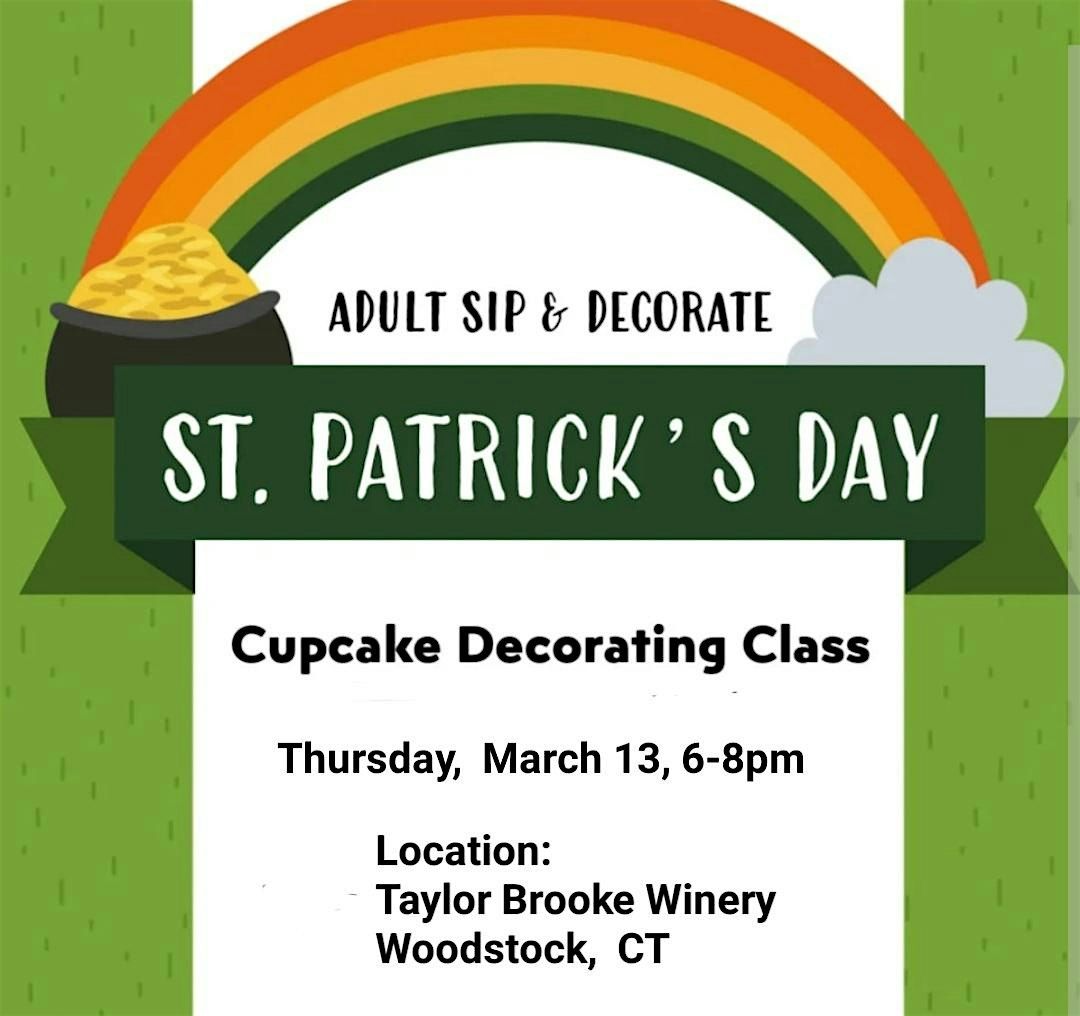 Adults Sip 'n Decorate Cupcakes Class