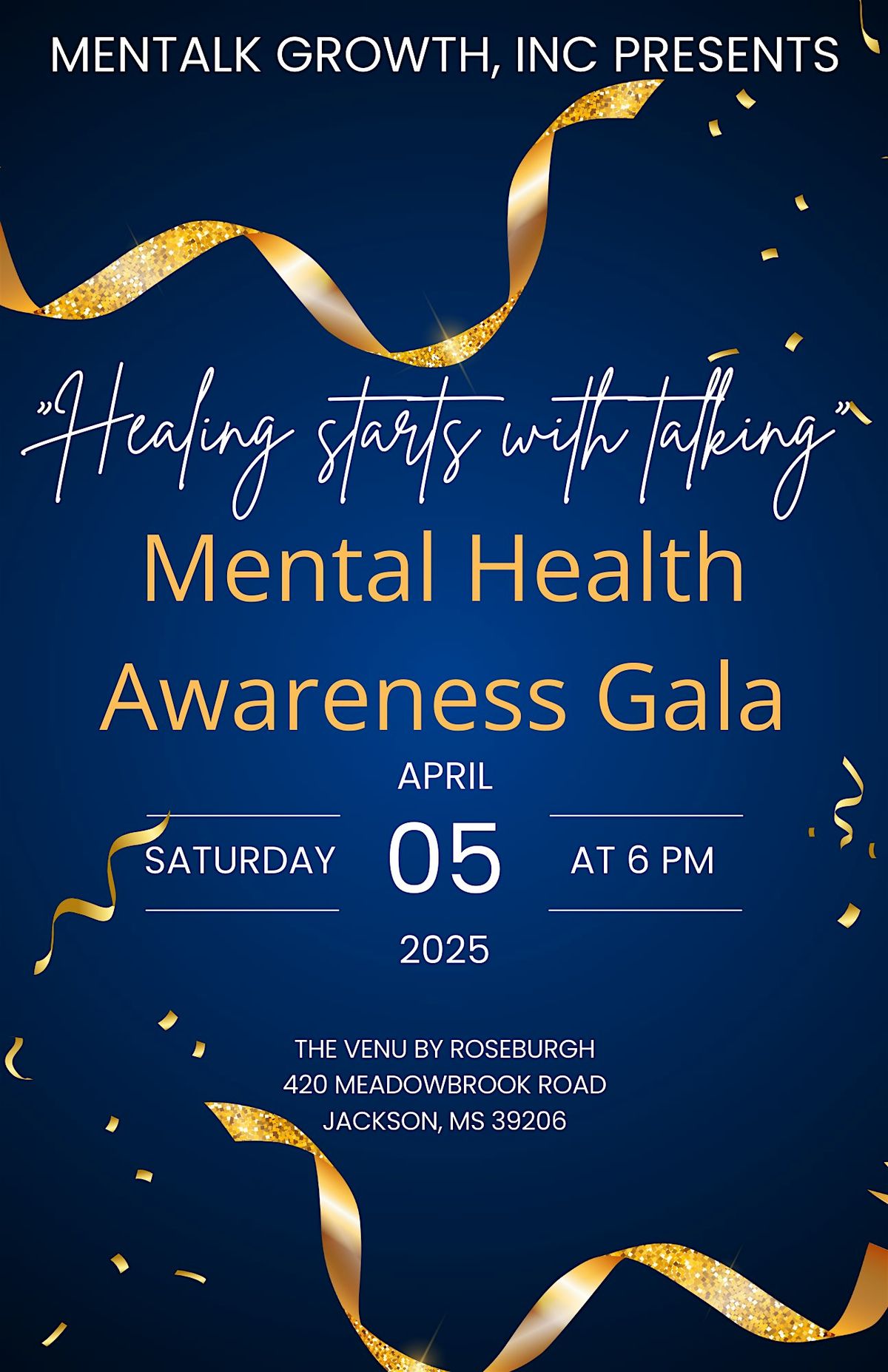 \u201cHealing starts with talking\u201d Mental Health Awareness Gala