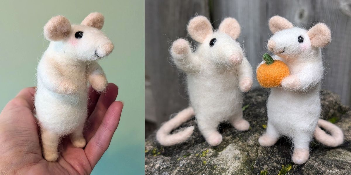 Workshop: Needle Felt a Poseable Mouse