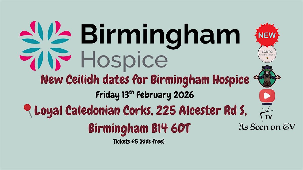 Birmingham Hospice Ceilidh night at Caley Corkers (B14 6DT)