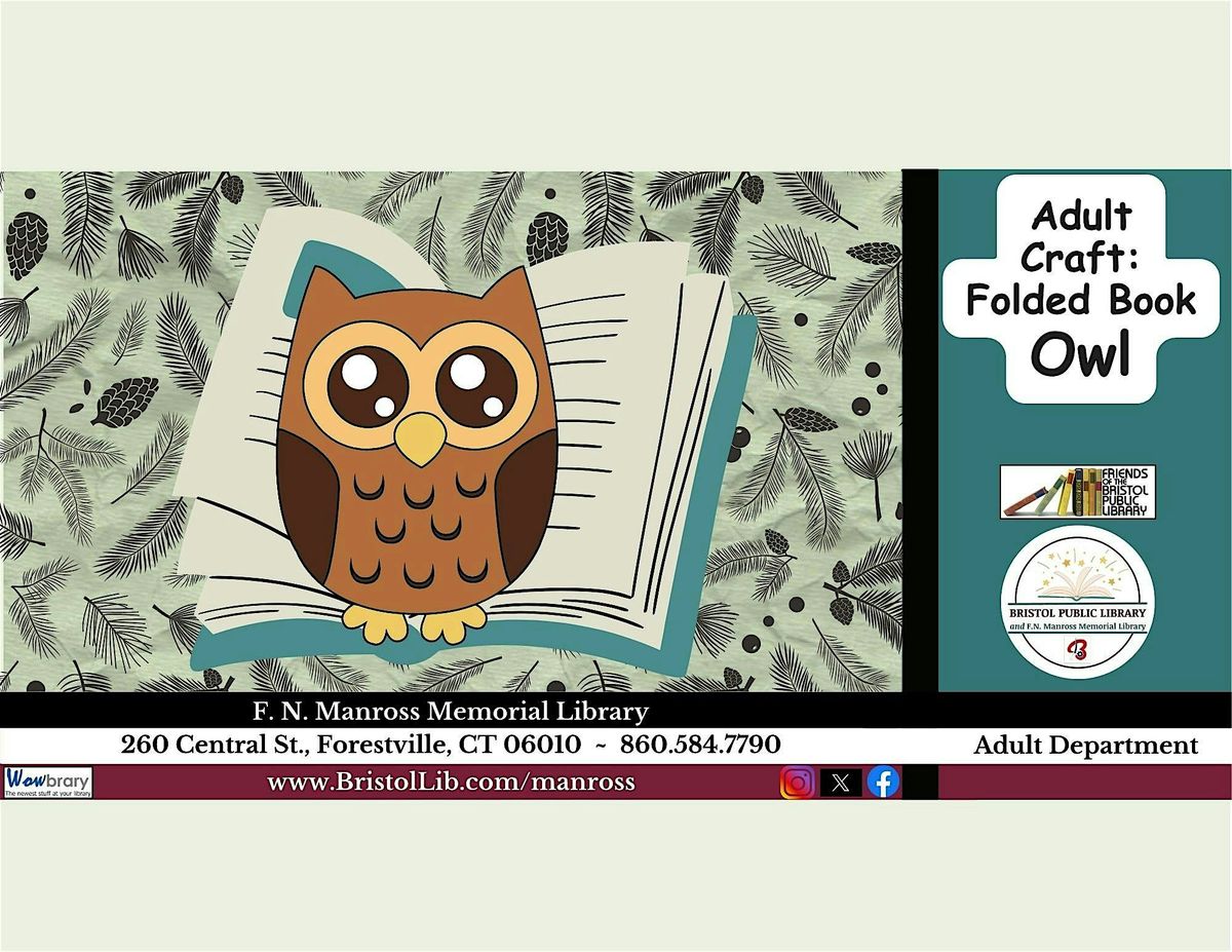 Adult Craft: Folded Book Owl