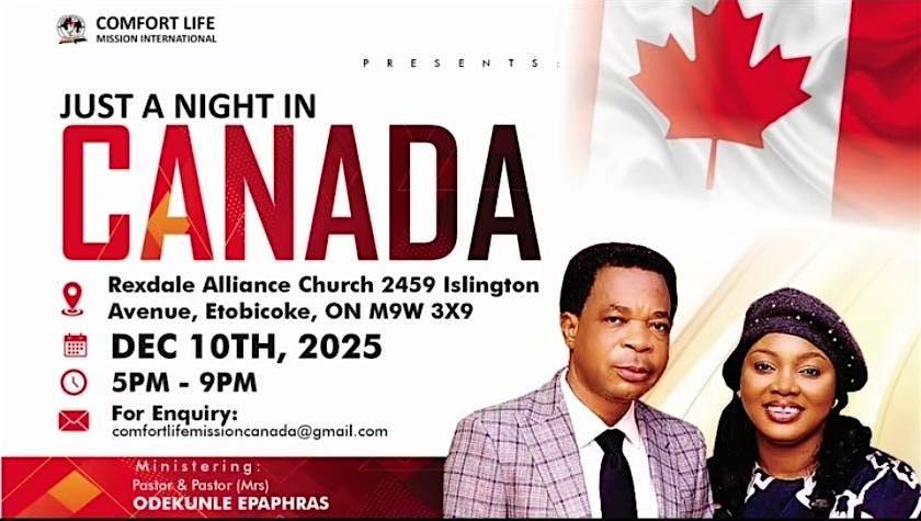 JUST A NIGHT IN CANADA - ODEKUNLE EPAPHARAS